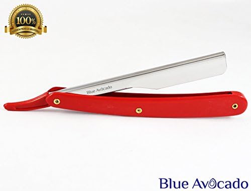 Pofessional barber shaving razors,Stainless Steel Straight Edge Barber Razor Folding Shaving Knife With 5pcs Blades For Men