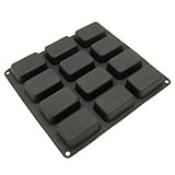 Freshware 12 Cavity Silicone Petite Loaf Pan