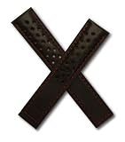 Black/Red Sports perforated leather strap to fit TAG Heuer Carrera models starting CV20- & WV20-.