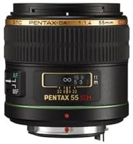 Pentax SMC DA* 55mm f/1.4 SDM Prime Standard Lens w/ Case for Pentax Digital SLR Cameras