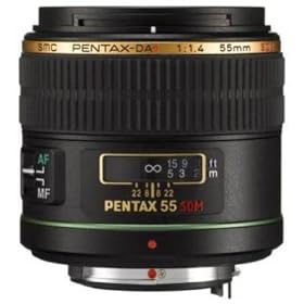 Pentax SMC DA* 55mm f/1.4 SDM Prime Standard Lens w/ Case for Pentax Digital SLR Cameras