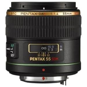 Pentax SMC DA* 55mm f/1.4 SDM Prime Standard Lens w/ Case for Pentax Digital SLR Cameras