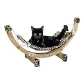 Kerbl 82585 H�ngematte Siesta Tiger mit Holzgestell, 73 x 36 x 34 cm