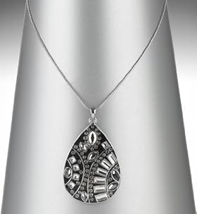 Multi-Faceted Stone Deco Pendant Necklace