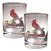 St. Louis Cardinals MLB 2pc Rocks Glass Set - Primary Logo