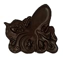 J. Michelle Chocolatier Solid Belgian Milk Chocolate Octopus, Handmade in Hawaii, 2-Count Bag