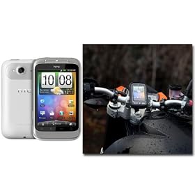 UltimateAddons Bike, Bicycle, Motorbike Mount Kit with Water Resistant Case for HTC Wildfire S