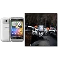 UltimateAddons Bike, Bicycle, Motorbike Mount Kit with Water Resistant Case for HTC Wildfire S
