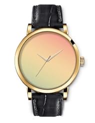 SPRAWL Aanalog Fashion Series Gold Ladies Watches of Genuine Black Leather Strap,Unique Wrist Watch for Women Girls Designed with Beige and pink