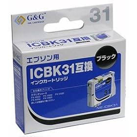 【クリックで詳細表示】カラークリエーション EPSON ICBK31互換 ブラック NIE-ICBK31