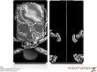 Zune 80/120GB Skin Kit - Chrome Skull on Black plus Free Screen Protector by WraptorSkinz