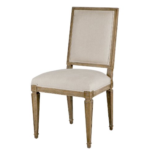 Danielle French Country Oak Square Back Dining Chair- Set of 2