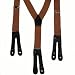1 1/2" Double Face Elastic , Y Back Button End Suspenders by Welch