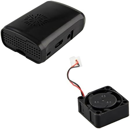 Premium Black Case ABS for Raspberry Pi 2 Model B and Raspberry Pi Model B+ with External Fan-Y012