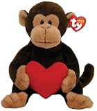 TY Beanie Baby D'vine Monkey with Red Heart