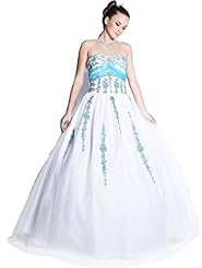 Strapless Sweetheart Corset   Waistline Winter Beaded Tulle   Ball Gown Evening Dress/Homecoming Dress/Bridesmaid Dress/Pageant Dress/Prom Dress/Quinceanera Dress/Party Dress 