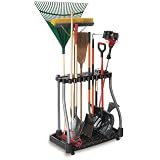 Rubbermaid 5E28 Deluxe Tool Tower Rack with Casters, Holds 40 Tools