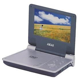 Akai 7" AKK7900 Multi Region Portable DVD Player with in car charger & headphones