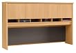 Corsa Light Oak Finish 72" 4 Door Hutch by Bush Furniture