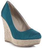 Qupid Resort-01 Colored Wedge Espadrille
