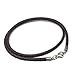 Loralyn Designs 3mm Men's Brown Braided Leather Necklace Cord with Stainless Steel Lobster Clasp (20 Inches)