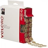 VELCRO Brand - Sticky Back - 3/4" Coins, 200 Sets - Beige