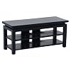 Dollhouse Miniature Black Tv Stand