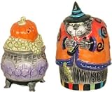 Fitz and Floyd Kitty Witches Salt and Pepper Shakers