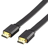 ELECOM HIGH SPEED HDMIフラットケーブル 3.0m DH-HD13AF30BK
