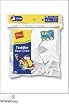 6 PACK Hanes Boys Toddler White Crew Socks - Hanes Style 30/6