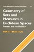 Geometry of Sets and Measures in Euclidean Spaces: Fractals and Rectifiability