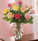 LOVE'S FIRST BLOOM(TM) (MULTICOLORED ROSES)