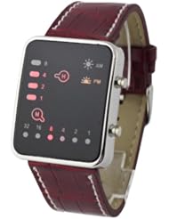 HACBIWA 2013 Cool Fashion Women Men LED Show Leatheroid Watches Big Dial watches