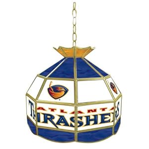 Trademark NHL Atlanta Thrashers stained glass Tiffany lamp - 16-inch d