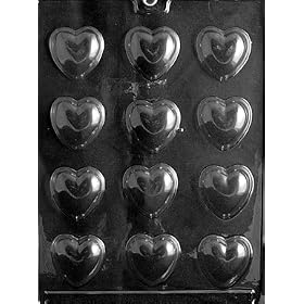 MEDIUM HEARTS Valentine Candy Mold chocolate
