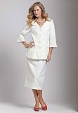 Roamans Plus Size Two-Piece Sweetheart Neckline Skirt Suit
