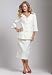Roamans Plus Size Two-Piece Sweetheart Neckline Skirt Suit