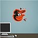 FATHEAD MLB Baltimore Orioles Logo Decal, Orange