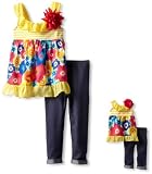 Dollie & Me Girls 2-6X Floral Babydoll Legging Set
