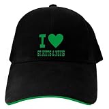 CAPS BLACK EMBROIDERY  I LOVE ST. KITTS & NEVIS 