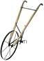 Earthway 6500W High Wheel Garden Cultivator with 24-Inch Steel Wheel and Wood Handle
