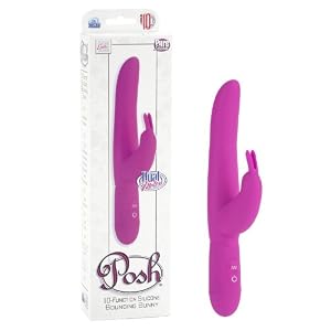 California Exotic Novelties Posh 10 Function Silicone Bounding Bunny, Pink, 0.31 Pound