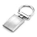 Apparel : Sophisticated Choice: Surgical Stainless Steel Rectangular Brushed Finish Key Ring for Men