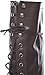 Breckelle's Women's ALABAMA-12 Tall Knee High Lace Up Combat Boots Brown 7