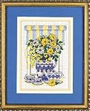 Teatime Floral Counted Cross Stitch Kit, Craft Kit