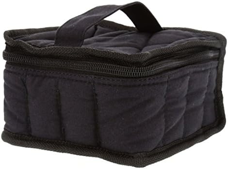 Aroma Oil Tools 16-Bottle Essential Oil Carrying Case for 15ml Bottles - Black w/Black Interior