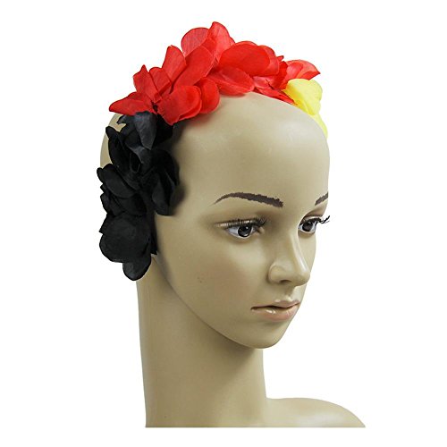 2 x Haarreif “Tiara” Deutschland Blumenkranz Hawaiikette Fanartikel WM EM Fußball