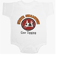 Cow Tipping Champion - Humorous / Funny Baby Onesie