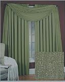JC Penney Chris Madden window Scarf Ashland Pesto 216W