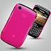 COVERS CASES 8520 CURVE BLACKBERRY HOT PINK TRANSPARENT BACK COVER CASE AND SCREEN PROTECTOR Accessories for mobile phones by Oliviasphones